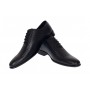 Pantofi barbati eleganti din piele naturala de culoare negru lac - GKR200LN